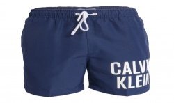  Bañador de largo medio con cordón Calvin Klein Intense Power - navy - CALVIN KLEIN *KM0KM00701-DCA 