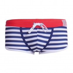  Boxer da bagno a vita bassa Iconic - Navy - TOF PARIS TOF207BU 