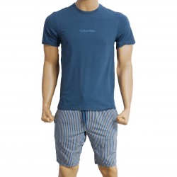 Conjunto de shorts de pijama Modern Structure - azul