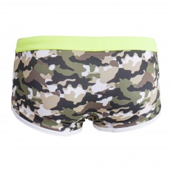  Boxer de bain taille basse Iconic - Camouflage kaki - TOF PARIS TOF207K 