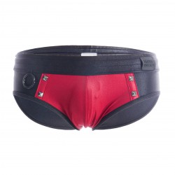  Dark Classic Swim Brief - wine - MODUS VIVENDI GS2212-WINE 