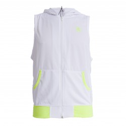  Mesh Sleeveless Hoodie - white - TOF PARIS TOF202B 