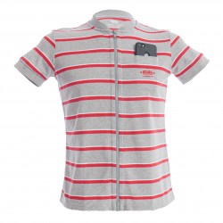  Polo Shirt Stripes - rouge - ES COLLECTION POLO34-C11 