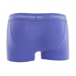  Set mit 3 Boxern niedrige Taille Cotton Stretch - blau, schwarz und lila - CALVIN KLEIN *U2664G-1WH 