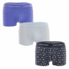  Set of 3 boxers low waist Cotton Stretch - blue, black and purple - CALVIN KLEIN *U2664G-1WH 