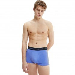  Juego de 3 boxers de cintura baja Cotton Stretch - azul, negro y violeta - CALVIN KLEIN *U2664G-1WH 