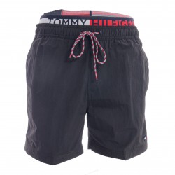  Mittellange Badeshorts mit Logo-Taillenbund Tommy hilfiger - rot - TOMMY HILFIGER *UM0UM02509-BDS 