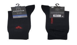 Socks of the brand IMPETUS - Chaussettes Tatoo noires - Ref : 10007 020