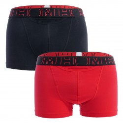  Set di 3 boxer lunghi HO1 Boxerlines - rosso e nero - HOM 400405-D045 