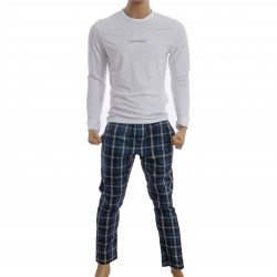  Pigiama Con Pantalone Modern Structure - bianco - CALVIN KLEIN *NM2184E-1MT 