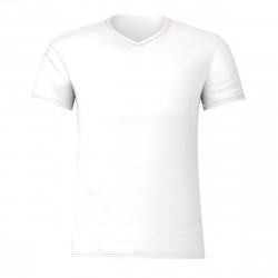  Tee-shirt col V homme Fait en France Eminence - blanc - EMINENCE 3W11-6001 