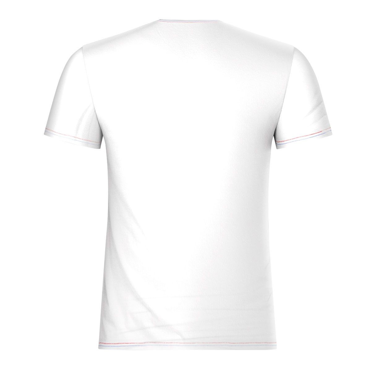 Tee-shirt en lin col V Galeries Lafayette en blanc pour vêtements
