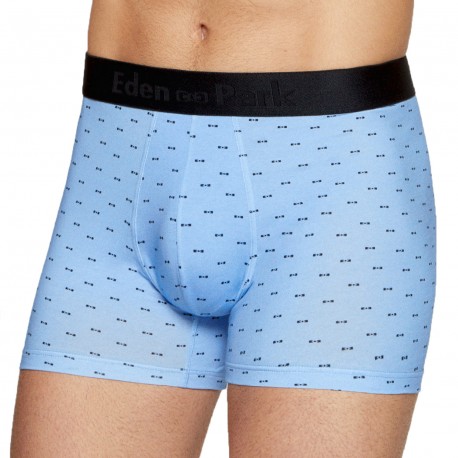  Boxer Eden Park motif noeuds papillon - bleu clair - EDEN PARK E644E49-BL009 