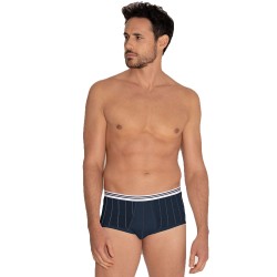  Slip taille haute ouvert Coton mercerisé Eminence - marine - EMINENCE 0101-5521  