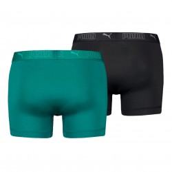  Sportliche PUMA Mikrofaser Boxershorts 2er Set - grün und schwarz - PUMA 701210961-007 