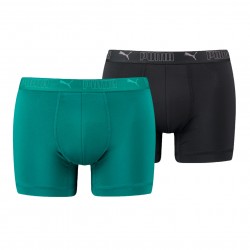  Set de 2 boxers deportivos de microfibra PUMA - verde y negro - PUMA 701210961-007 