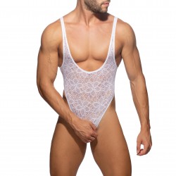 Bodysuit string Flowery Lace - blanc - ADDICTED AD1114-C01 