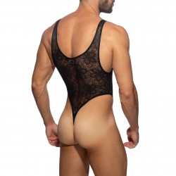  Bodysuit string Flowery Lace - noir - ADDICTED AD1114-C10 