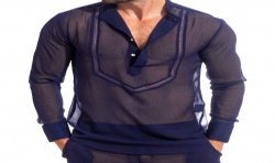 Chantilly Marine - Tunique Chemise - L'HOMME INVISIBLE HW143-CHA-049 