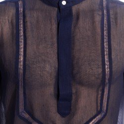  Chantilly Navy Blue - Tunic Shirt - L'HOMME INVISIBLE HW143-CHA-049 