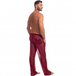  Chantilly - Pantalones rojo transparentes - L'HOMME INVISIBLE HW144-CHA-009 