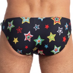  Psychedelic Stars - String Bikini - L'HOMME INVISIBLE UW22-ST1 