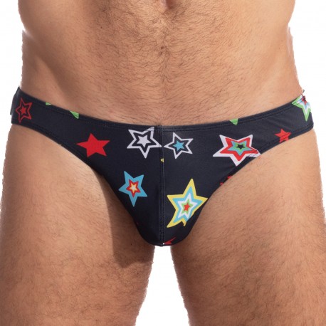  Psychedelic Stars - String Bikini - L'HOMME INVISIBLE UW22-ST1 