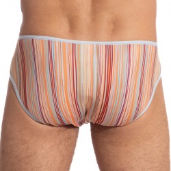  Rayures Orange - Mini Slip - L'HOMME INVISIBLE UW22-MU4 