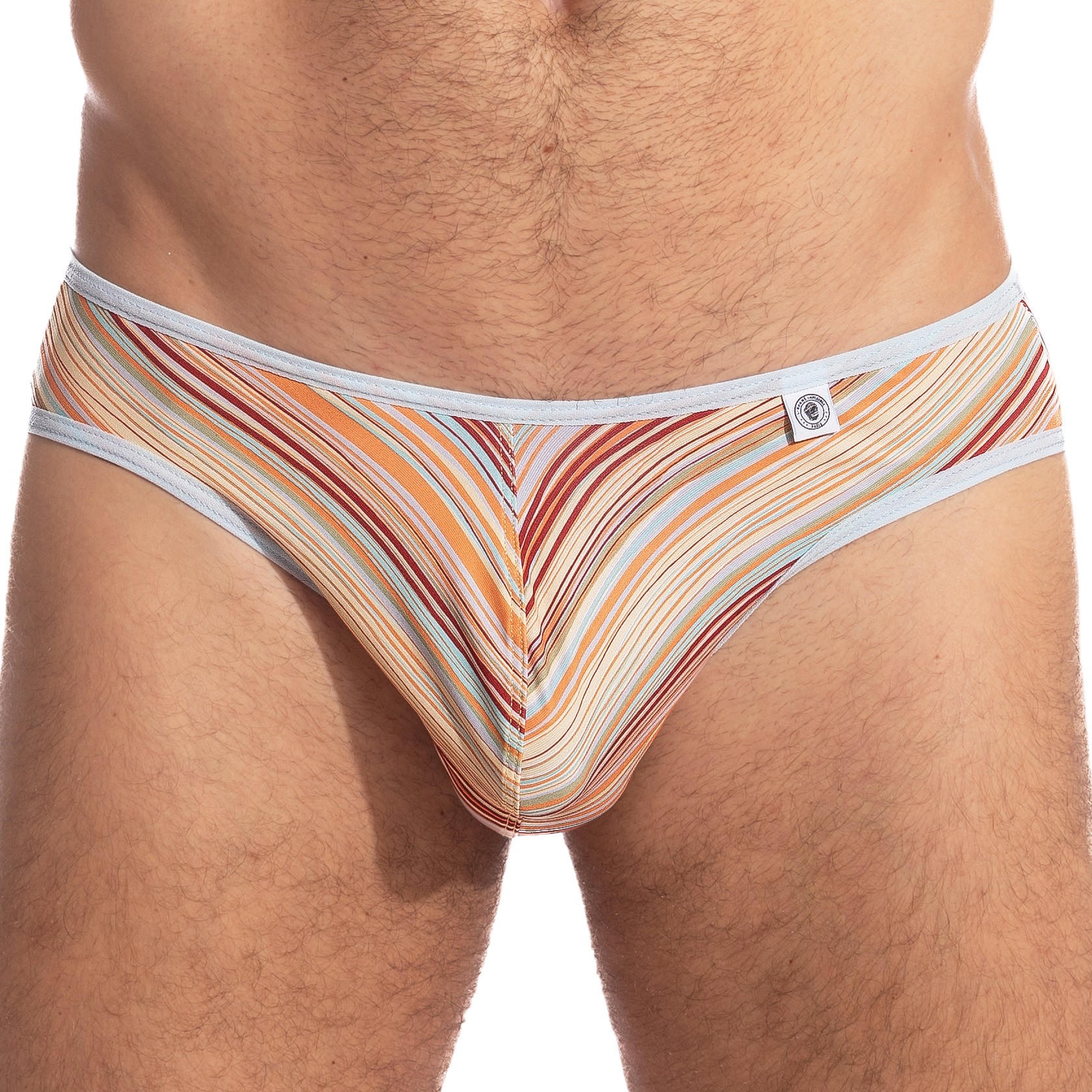 Rayures Orange - Mini Slip - L'Homme Invisible : vente slips et ban