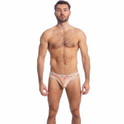  Orange Stripes - Mini Briefs - L'HOMME INVISIBLE UW22-MU4 