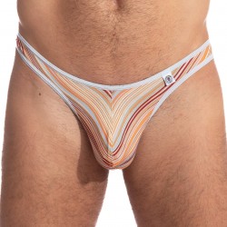  Orange Stripes - String Bikini - L'HOMME INVISIBLE UW07-MU4 