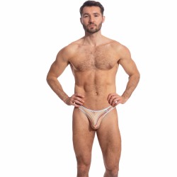  Orange Stripes - String Bikini - L'HOMME INVISIBLE UW07-MU4 