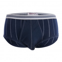  Slip taille haute ouvert Coton mercerisé Eminence - marine - EMINENCE 0101-5521  