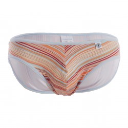  Orange Stripes - Mini Briefs - L'HOMME INVISIBLE UW22-MU4 