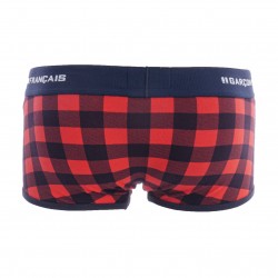  Boxer Bûcheron rouge - GARÇON FRANÇAIS SHORTY18-BUCHERON ROUGE 