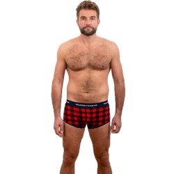  Boxer Bûcheron blanc - GARÇON FRANÇAIS SHORTY18-BUCHERON ROUGE 