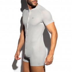  Bodysuit recycled rib - gris - ES COLLECTION UN553-C11 