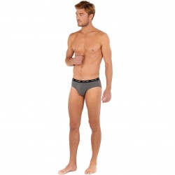  Juego de 3 calzoncillos HOM Boxerlines - gris, navy y negro - HOM 402467-V002 