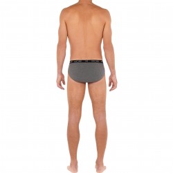  Set of 3 HOM Boxerlines briefs - grey, navy and black - HOM 402467-V002 