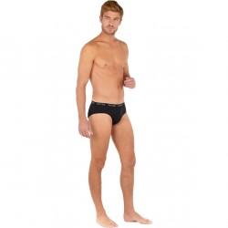  Set di 3 slip HOM boxerlines - grigio, navy e nero - HOM 402467-V002 