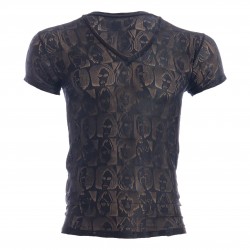  Picasso Noir - V Neck Shirt - L'HOMME INVISIBLE MY73-PIC-001 