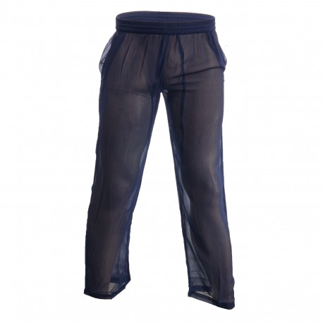 Collant caleçon long noir plum Taille L très doux transparent sexy Ref P43