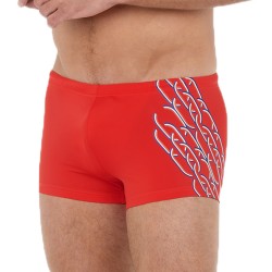  Boxer de bain HOM Winner - rouge - HOM 402528-00PA 