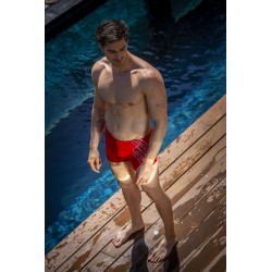  Boxer de bain HOM Winner - rouge - HOM 402528-00PA 