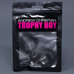 TROPHY BOY Abrazaderas para pezones con púas con pesas Andrew Christian - ANDREW CHRISTIAN 8853-BLK 