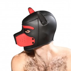  TROPHY BOY Masque Tête de chien Andrew Christian - rouge - ANDREW CHRISTIAN 8594-BLKRD 