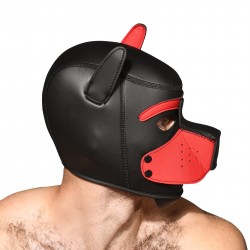  TROPHY BOY Puppy Play Hood Andrew Christian - red - ANDREW CHRISTIAN 8594-BLKRD 
