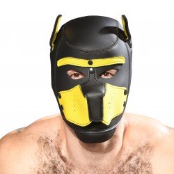  TROPHY BOY Puppy Play Hood Andrew Christian - yellow - ANDREW CHRISTIAN 8594-BLKYW 