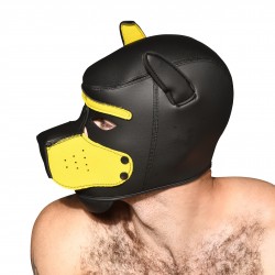  TROPHY BOY Puppy Play Hood Andrew Christian - yellow - ANDREW CHRISTIAN 8594-BLKYW 