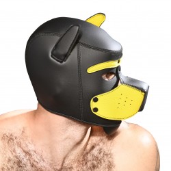  TROPHY BOY Puppy Play Hood Andrew Christian - yellow - ANDREW CHRISTIAN 8594-BLKYW 